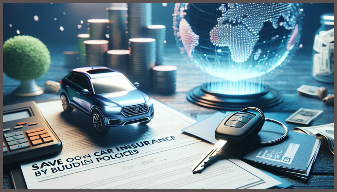 A visual representation of car insurance savings through bundling policies.