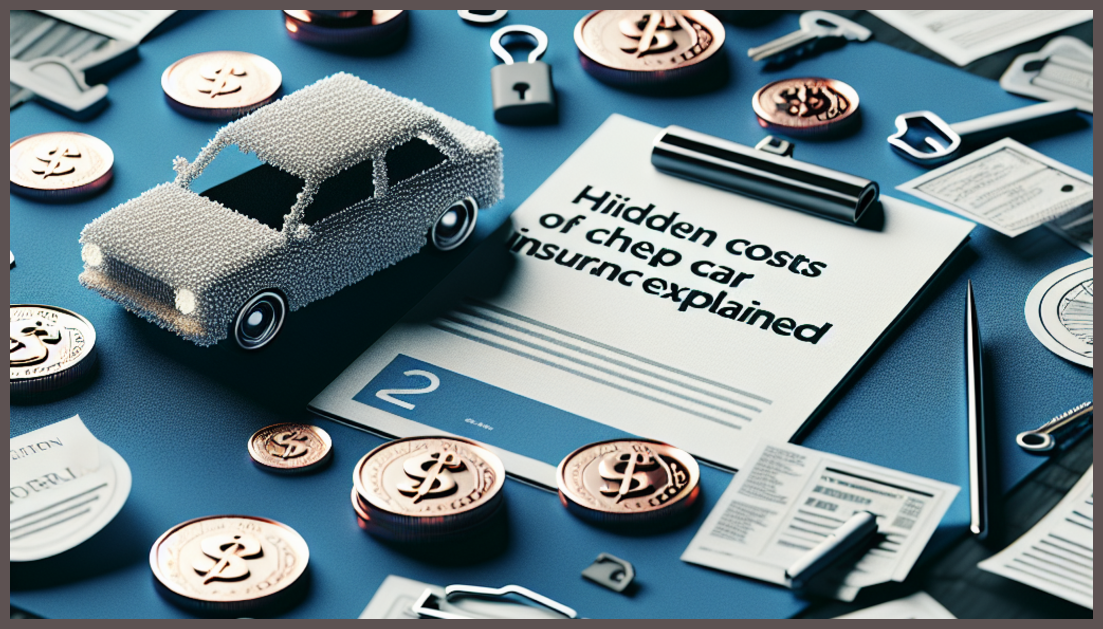 Visual representation of hidden costs in cheap car insurance.