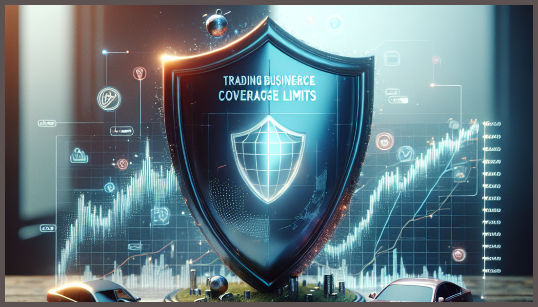 Conceptual image of trading and insurance protection symbols.