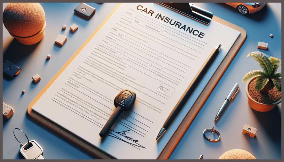 Visual representation of selecting car insurance options with trust.