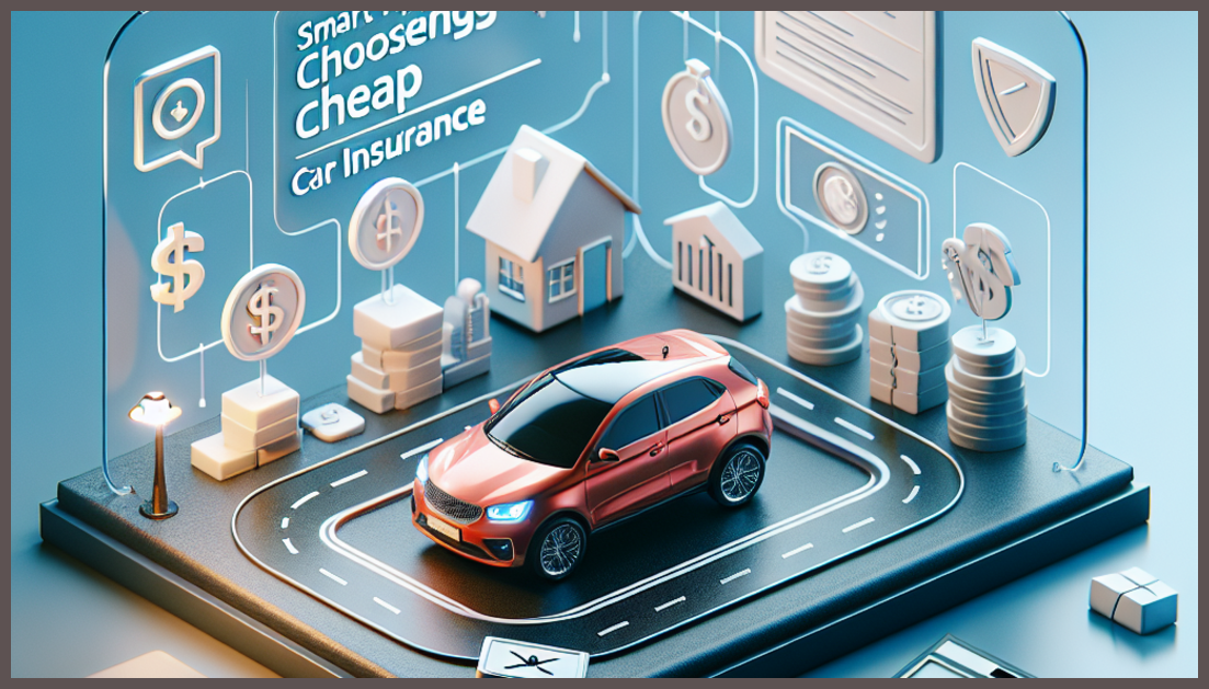 A car surrounded by insurance symbols and a calculator